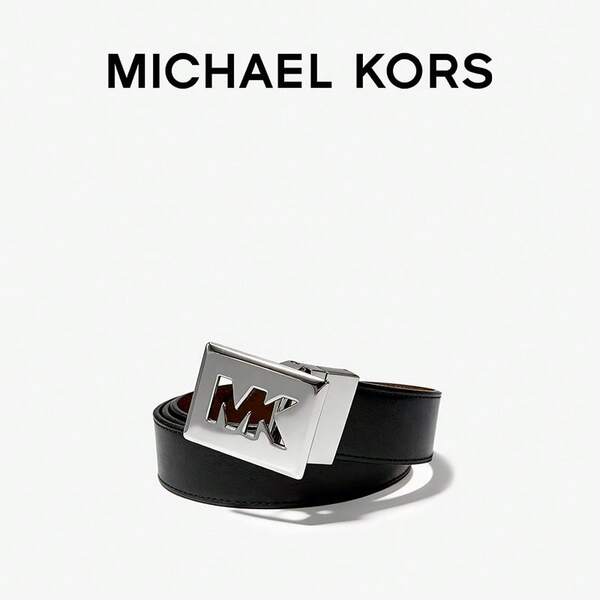  Michael Kors 男士腰带，百搭设计，是假日出行的完美之选，时尚配饰，可搭配任何服饰，是送给他的理想礼物，经典与现代兼具的男士时尚腰带
