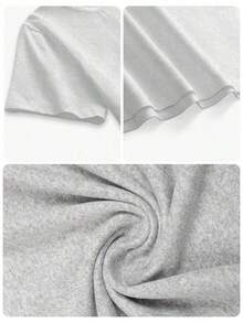 Women's Round Neck Short Sleeve Oversize Fit T-Shirt For Spring/Summer-Unisex Loose - Fit Comfortable Vintage Street - Style Cotton T - Shirt Top-Summer Casual Vintage Cotton Printed T-Shirts For Couples - 灰色 - 查看 9