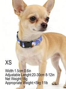 Bohemian Style Printed Adjustable Pet Collar, Suitable For Small, Medium And Large Dogs - Multicolor - View 34