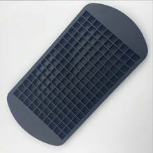 1pc Silicone Ice Tray, 160 Grid Mini Ice Cube Crushed Ice Smoothie Mold, Easy To Demould, Red, Black And Blue Optional - Multicolor - View 13