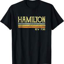 Vintage Hamilton New York NYC Gift Love Souvenir Merchandise T-Shirt - Style 2 - View 1