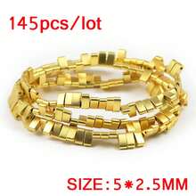 75/145颗黑色镀层赤铁矿双孔直孔珠，手工DIY首饰制作材料，手工串珠，赤铁矿，项链散珠 - diy - 查看 13