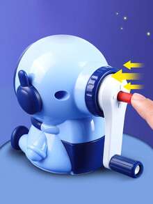 返校季铅笔刀，宇航员造型学生铅笔刀，手摇式自动铅笔刀，文具用品 - 彩色 - 查看 4