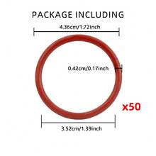 43.6*35.2*4.2MM Silicone O-Ring Seal Replacement Gasket Seal Rings Coffee Machines Espresso Maker Seal Rings Compatible With - Red - View 11