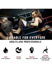 男女通用拳击护垫，武术训练靶手套，弧形拳击手套，适用于空手道、综合格斗、泰拳、跆拳道等。 - 彩色 - 查看 7