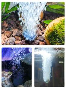 1 Peça Difusor de Ar com Pedra Eficiente (Pedra de Ar Esférica) Adequado para Aquário, Lago e Sistema Hidropônico - Sistema de Oxigenação de Pedra com Função de Aeração de Bolhas, Adequado para Peixes, Oxigenador de Água de Baixa Manutenção - Tipo A - Visão 4