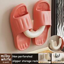 1个壁挂式鞋架 - 无需钻孔，安装简便，防水鞋钩，节省空间的垂直设计，适用于浴室、淋浴间、客厅、卧室，现代风格，多功能实用挂钩 - 彩色 - 查看 16