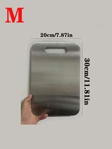 3pcs Food- 304 Stainless Steel Titanium-Coated Cutting Board, Kitchen Utensils & Kitchen Accessories, Non-Porous Non-Slip Chopping Board (Butcher Block) For Meat/Fruit/Vegetable, Easy To Clean Durable Kitchen Decor, Multi-Scenario Application Practical Meal Prep Tool For Home Kitchen - Multicolor - View 11