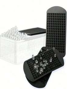 Silicone Making Tray, 160 Black Multi-Grid Mold For Summer, Ice, Food, Kitchen, Travel, Kitchen Items, Kitchen Tools, Kitchen Things. Back To School - Multicolor - View 2
