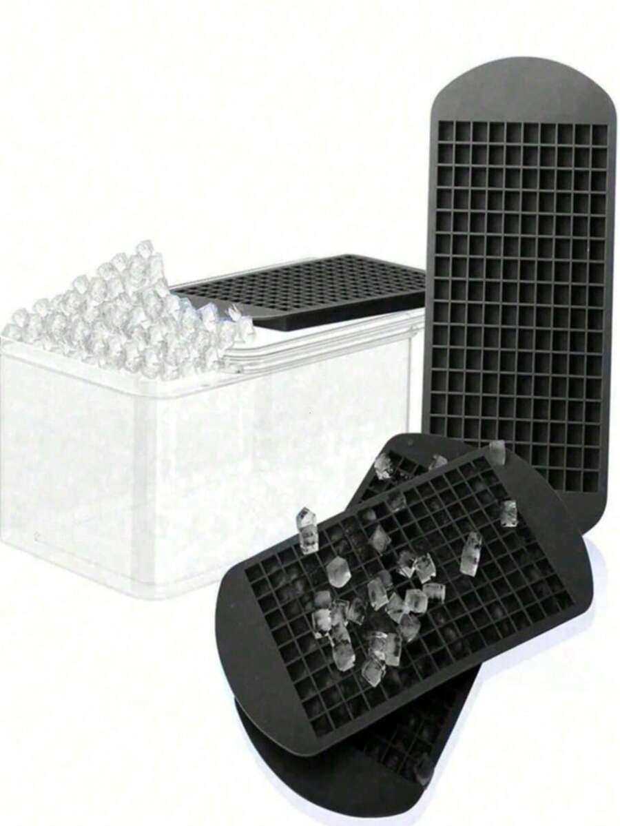 Silicone Making Tray, 160 Black Multi-Grid Mold For Summer, Ice, Food, Kitchen, Travel, Kitchen Items, Kitchen Tools, Kitchen Things. Back To School