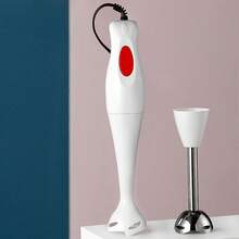 Licuadora eléctrica portátil, procesadora de alimentos para bebés, picadora de carne. - Blanco - Ver 4