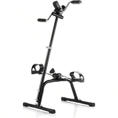 InnovaGoods® Pedaleador Dual para Brazos y Piernas Multifunción con Contador Digital LCD y Altura Regulable - Ideal para Personas Mayores y con Movilidad Reducida - Portátil y Fácil de Usar.