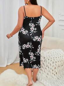 Plus Size, Nightgown For Women Plus Size, Women'S Nightgown For Sleeping, Lingerie Sleepwear, Backing Fabric For Women'S Dresses, Night Dress For Women, Night Dress Women Large Size, Nightgown Women Large Size - 墨綠色 - 查看 5