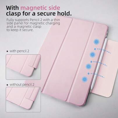 适用于 iPad/iPad Air/iPad Pro 系列的亚克力保护壳，带笔槽，多种颜色可选，内置笔槽，防摔防弯折，轻巧设计，精准开孔，无额外孔洞