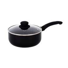 Gr8 Home Aluminium 8 Pc Marble Ceramic Non Stick Induction Frying Pan Saucepan Set Black - Black - View 4