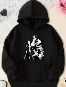 Men Outdoor Hoodies & Sweatshirts - Black - View 1