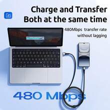 100W 6A Fast Charging Data Cable, Titanium Alloy, Compatible With Samsung Galaxy S25 S24, Honor, 14, Redmi, OPPO, OnePlus, VIVO And Other Android Phones, USB-C Charging, High-Speed Data Transfer, Nylon Braided - Black - View 7