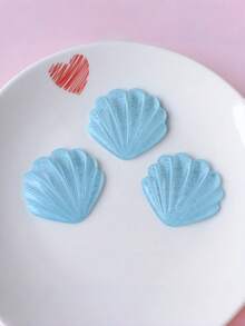 10pcs/Set Starfish, Shell, Heart, Butterfly DIY Shoe Charms, Suitable For Hollow Out Clogs, Beach Sandals, Flip Flops - Blue and White - View 6