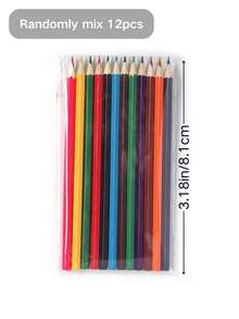 12pcs Water-Soluble Colored Pencils, Cartoon Graffiti Ins Style Hand-Painted Nail Art Pens 12 Colors Set, DIY Nail Painting Tools - Multicolor - View 5