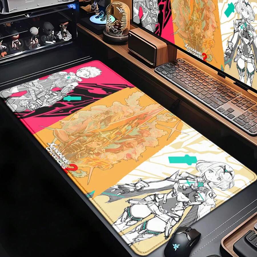Large Mouse Pad Xenoblade Chronicles Gaming Carpet Computer Office Accessories Mouse Mats XXL Bottom Anti Slip Keyboard Mausepad - TJ24083085L - Xem 1