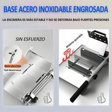 Rebanadoras Manual Cortadora Carne Jamon Verduras Alimentos Plateado - Plateado - Ver 6