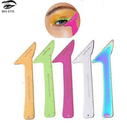 Stainless Steel Eyeliner Stencils Pencil Liquid Waterproof Tool For Liner Makeup Brush Pen Stamp Thin Sharpener