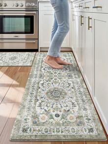 DAJIANG 1pc Bohemian Style Runner Rug, Nordic Style Living Room Carpet, Long Kitchen Mat Suitable For Bathroom, Kitchen, Outdoor, Indoor, Hallway, Bedroom, Living Room, Machine Washable Kitchen Rug, Easy Clean Doormat - Multicolor - View 3