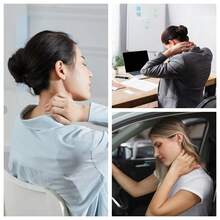 10/20/30片装 - 自发热颈部保暖贴，空气激活加热，可调节绑带，适用于办公室空调房，保暖颈部，一次性，可爱小物 - 米色 - 查看 8