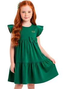 Choose Your Dress 3 Marias Girls' Clothing 100% Cotton Comfortable Children's Dress - V3006 - 查看 5