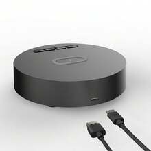 2-In-1 Wireless Charger With Time Display And Alarm Clock Function, Suitable For Bedroom Or Desk, Charging Base Compatible With IPhone 17/16/15/14/13/12/11 Pro Max/Mini/Plus/XR/XS/X/8, Compatible With AirPods 2/3/4/Pro/Pro 2, Compatible With Samsung S25/S23/S22/S21/S20, Galaxy Buds - Black - View 8