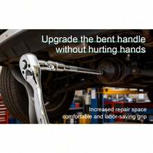 Shoze 3/8" 72-Tooth Drive Ratchet Socket Set 20PCS - Durable Mechanics Tool For Car Repair & Maintenance - 20pcs 3/8" - View 6