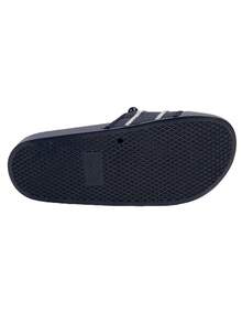 roulvxiang Novos chinelos pretos, marrons e cor de damasco com estampa de coração, pentagrama, bolinhas e fivela de metal. Sandálias rasteiras impermeáveis para uso casual em ambientes internos e externos, perfeitas para a praia, com strass e lantejoulas. Ideais para mulheres. - Preto - Ver 9