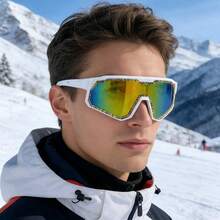 1pc Men's Fashionable Elegant Street Style Fashion Glasses - White - View 1