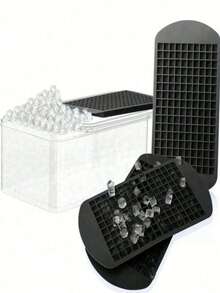 Silicone Making Tray, 160 Black Multi-Grid Mold For Summer, Ice, Food, Kitchen, Travel, Kitchen Items, Kitchen Tools, Kitchen Things. Back To School - Multicolor - View 9