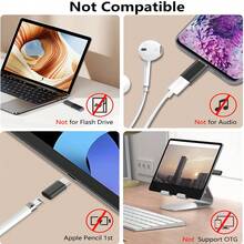 Bộ 2 cáp chuyển đổi Lightning cái sang USB-C đực, tương thích với iPhone 17/16/15 Pro Max Plus, cáp sạc (chỉ dùng để sạc, không dùng để truyền dữ liệu/âm thanh) - Nhiều màu - Xem 10