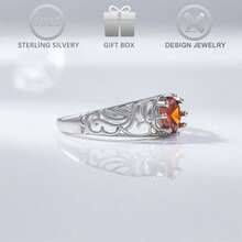 1 Stück 925 Sterling Silber eleganter Cut Out Blumen Design verstellbarer Ring mit kubischem Zirkonia, geeignet für den täglichen Gebrauch, Hochzeit, Party, Valentinstag Geschenk - Silber - Übersicht 6