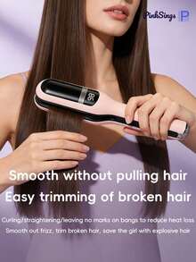 PinkSings 1200mAh automatischer Splissenden-Trimmer, Splissenden-Reparatur-Werkzeug, beschädigtes, empfindliches Haar, unisex Haarstyling-Werkzeug, tragbarer USB-aufladbarer Haarschneider, automatischer elektrischer Haartrimmer, geeignet als Geschenk für Frauen zu besonderen Anlässen - Pink - Übersicht 7