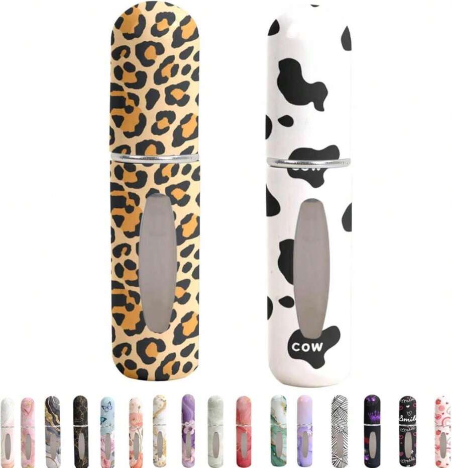 Syyflibb 5ml Perfume Atomiser Refillable Bottles Portable Mini Spray Travel Bottle Easy To Refill Empty Atomizer Bottle For Purse Handbag Pocket Luggage,Bright Color (Grivelle) - ColorN - 查看 1