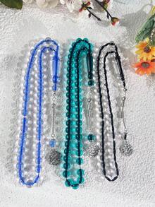 45pcs Acrylic Tasbih Beads, Muslim Prayer Beads, Middle Eastern Style Rosary Beads For Daily Use - Multicolor - View 10