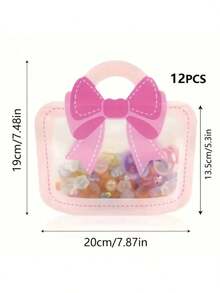 50/24/12/5/1件套高品质自立式礼品袋，带蝴蝶结 - 非常适合派对礼品、糖果和小企业包装 - 禮品包裝袋 - 查看 4