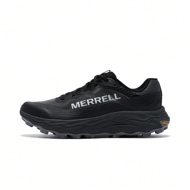 MERRELL AGILITY PEAK 6 织物户外徒步鞋，耐磨防滑低帮登山鞋，男款 - 黑色 - 查看 1