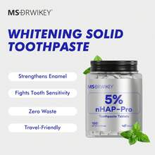 MSDRWIKEY CEELIKE Solid Probiotic Toothpaste, Super Whitening Toothpaste, Hydroxyapatite, Anti-Sensitivity, Cures Enamel - Bạc hà - Xem 2