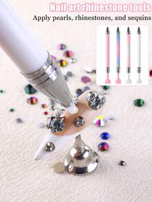 Bút chấm trang trí móng tay kèm đất sét cao su - Dụng cụ tự làm móng, vẽ và trang trí móng, dễ sử dụng và không mùi, lý tưởng cho người mới bắt đầu. - Nhiều màu - Xem 3