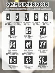 1件装六面防水床垫保护套，防水表面，适用于8英寸厚床垫，适用于双人床、单人床、大号床、厚床垫，透气静音，床垫套，可水洗，低过敏性，优质拉链床垫垫，理想的家居礼品，完美的节日礼物，舒适保暖。 - 白色(床單高20) - 查看 4