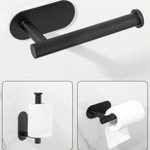 1个浴室纸巾架，简约浴室毛巾架，壁挂式卫生纸分配器，厨房纸巾架，安装灵活简便，ABS材质 - 彩色 - 查看 3