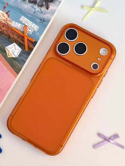 1 st minimalistiskt glansigt kameraskal + matt baksida kompatibelt med 17 Air 16 14 13 Pro Max transparent kameraskydd