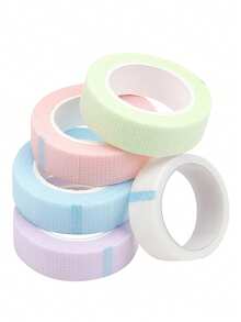 1 Roll Eyelash Extension Tape, Includes Eyeshadow Stickers, Eyelash Extension Paper Stickers, Invisible Face Makeup Tape, Instant Face Practice Makeup Tape, Face Lift Plastic Tape, Eyeliner Tape (1.25cm*4.5m), Makeup Tools, Eyelash Tools - Multicolor - View 2