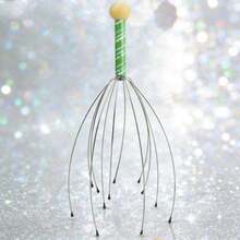 1/2个12爪头部按摩器，头部抓挠头皮按摩器，用于放松和缓解身体压力的头皮按摩器