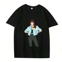 Singer Aitana Ocana Printed Graphic T Shirts Men Women Oversized Cotton Streetwear Fashion Short Sleeve Summer Unisex Tops - 黑色 - 查看 1