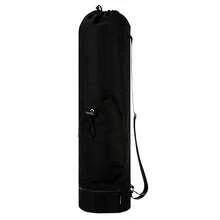Bolsa para esterilla de Yoga y ejercicio de gran capacidad, bolsa de almacenamiento multifunción, bolsa de Fitness impermeable, correa de hombro ajustable de lona con cremallera completa XUTD - Negro - Ver 7